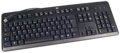 HP 672647-L33 keyboard Office USB QWERTY US International Black