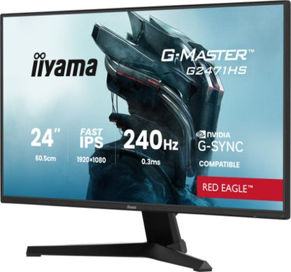 iiyama G-MASTER G2471HS-B1 computer monitor 60.5 cm (23.8") 1920 x 1080 pixels Full HD Black