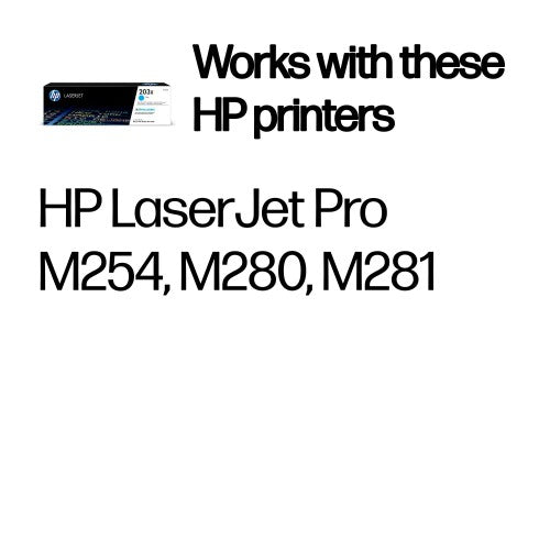 HP CF541X/203X Toner cartridge cyan high-capacity, 2.5K pages ISO/IEC 19798 for HP Pro M 254