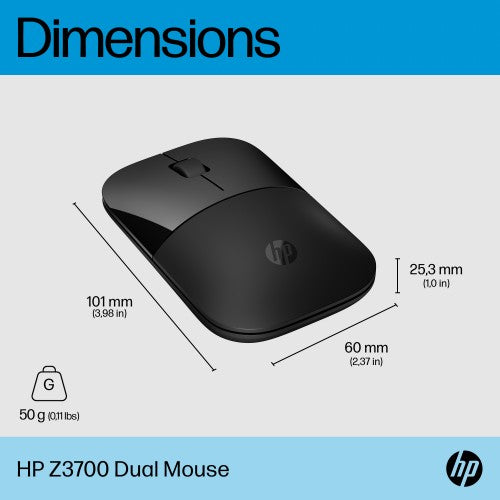 HP Z3700 Dual Black Mouse