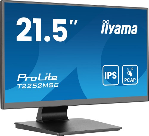 iiyama ProLite T2252MSC-B2AG computer monitor 54.6 cm (21.5") 1920 x 1080 pixels Full HD LCD Touchscreen Black