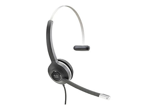 Cisco Headset 531, Wired Single On-Ear Quick Disconnect with USB-A Adapter, Charcoal, 2-Year Limited Liability Warranty (CP-HS-W-531-USBA=)