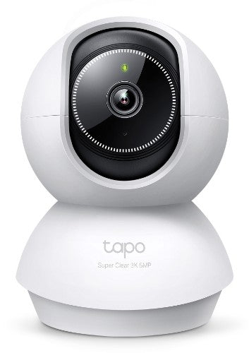 TP-Link Tapo Pan/Tilt AI Home Security Wi-Fi Camera SPEC: 3K 5MP (2880×1620), 2.4 GHz, Horizontal 360º