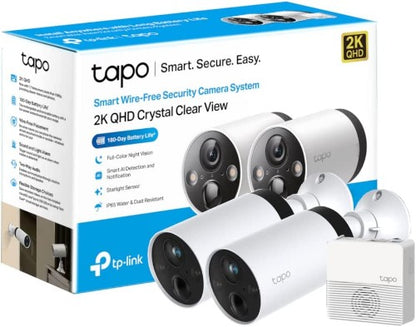 TP-Link Tapo Smart Wire-Free Security Camera System, 2-Camera System