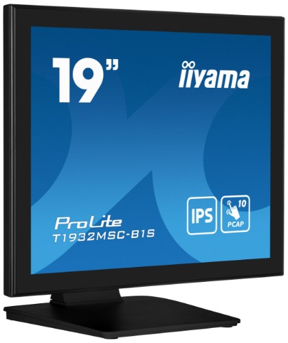 iiyama ProLite T1932MSC-B1S computer monitor 48.3 cm (19") 1280 x 1024 pixels Full HD LED Touchscreen Tabletop Black