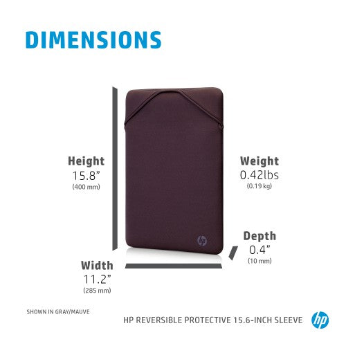 HP Reversible Protective 15.6-inch Blue Laptop Sleeve