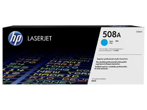 HP CF361A/508A Toner cartridge cyan, 5K pages ISO/IEC 19798 for HP CLJ M 552