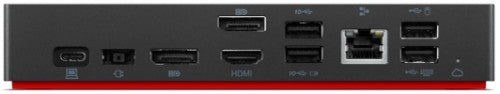 Lenovo 40B20135IT laptop dock/port replicator Wired USB 3.2 Gen 1 (3.1 Gen 1) Type-A + Type-C Black