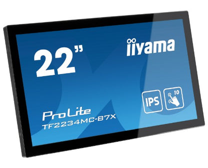 iiyama ProLite TF2234MC-B7X computer monitor 54.6 cm (21.5") 1920 x 1080 pixels Full HD LED Touchscreen Multi-user Black