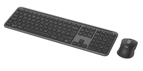 Logitech MK950 keyboard Mouse included Office RF Wireless + Bluetooth QWERTY Nordic Graphite