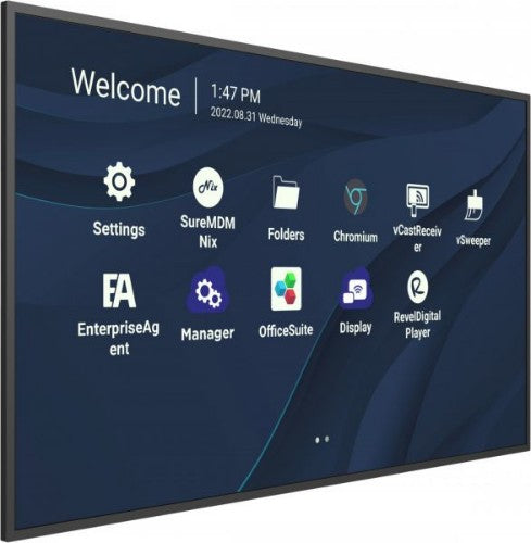 Viewsonic CDE9830 Signage Display 2.49 m (98") Wi-Fi 500 cd/m² 4K Ultra HD Black Built-in processor Android 11