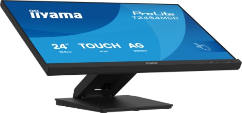 iiyama ProLite T2454MSC-B3AG computer monitor 60.5 cm (23.8") 1920 x 1080 pixels Full HD LED Touchscreen Multi-user Black