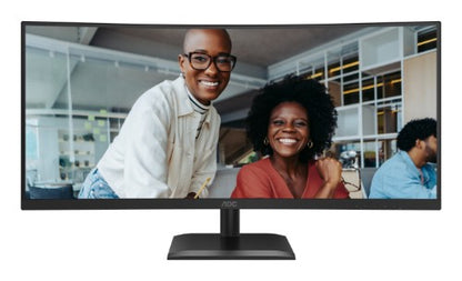 AOC E4 CU34E4CV computer monitor 86.4 cm (34") 3440 x 1440 pixels UltraWide Quad HD LCD Black