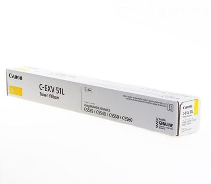 Canon 0487C002/C-EXV51LY Toner-kit yellow, 26K pages/5% for Canon IR-C 5535
