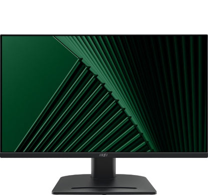 MSI PRO MP275PG 27 Inch Monitor, FHD (1920 x 1080), 100Hz, IPS, 1ms, 1x HDMI 1.4b, 1x DP 1.2a output, 1x D-Sub(VGA), Built-in Speakers, Anti-Glare, Anti-Flicker, Less Blue light, TÜV Certified, VESA, Kensington, 4-way adjustable stand, Black
