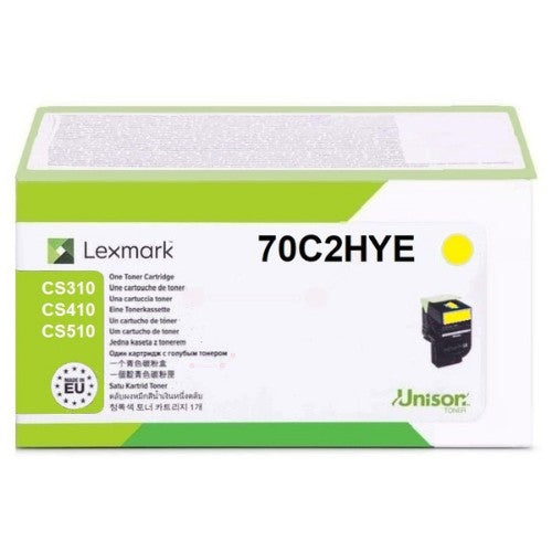 Lexmark 70C2HYE/702HY Toner-kit yellow Project, 3K pages ISO/IEC 19798 for Lexmark CS 310/510