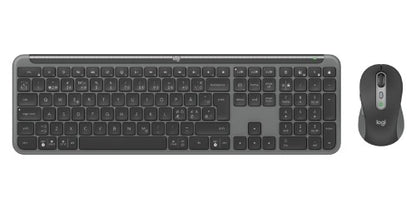 Logitech MK950 keyboard Mouse included Office RF Wireless + Bluetooth QWERTY Nordic Graphite