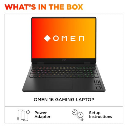 HP OMEN Gaming 16-am0301na Intel® Core™ i7 i7-14650HX Laptop 40.6 cm (16") 2K 24 GB DDR5-SDRAM 1 TB SSD NVIDIA GeForce RTX 5070 Wi-Fi 6E (802.11ax) Windows 11 Home Black