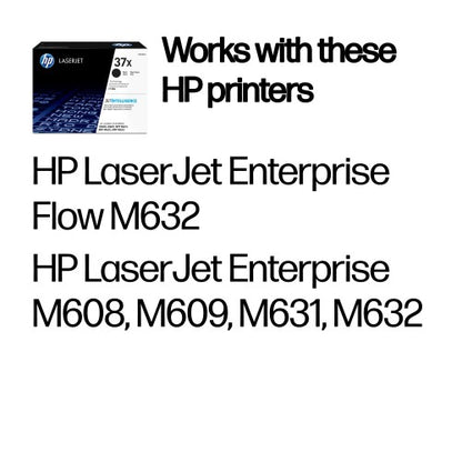 HP CF237X/37X Toner cartridge high-capacity, 25K pages ISO/IEC 19752 for HP E 60055/LaserJet M 608/LaserJet M 631