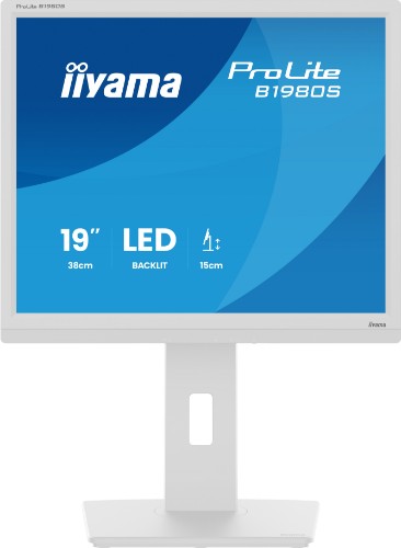 iiyama ProLite B1980S-W1 computer monitor 48.3 cm (19") 1280 x 1024 pixels SVGA LED White