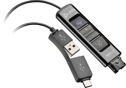 HP Poly DA85-M USB to QD Black Adapter TAA