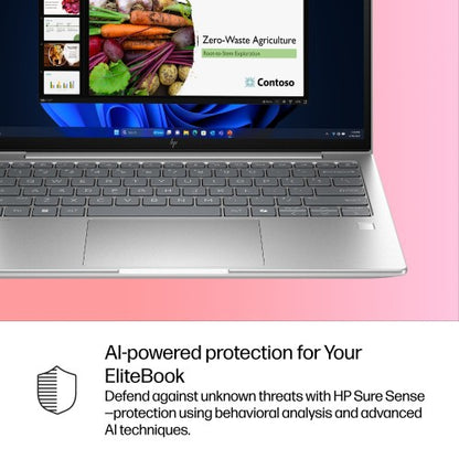 HP EliteBook 6 G1i Intel Core Ultra 7 255U Laptop 33.8 cm (13.3") Touchscreen WUXGA 32 GB DDR5-SDRAM 512 GB SSD Wi-Fi 7 (802.11be) Windows 11 Pro AI PC Silver