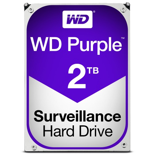 Western Digital Purple internal hard drive 2 TB 5400 RPM 64 MB 3.5" Serial ATA III