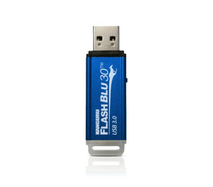 iStorage Kanguru FlashBlu30 SuperSpeed USB3.0 32GB |Secure Flash Drive| Physical Write Protect Switch | Windows “Ready Boost” compatible