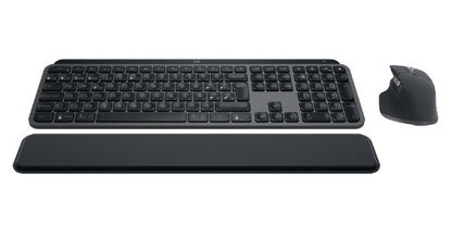 Logitech Master MX Keys Combo for Bussiness keyboard Mouse included Office RF Wireless + Bluetooth QWERTY Spanish Graphite