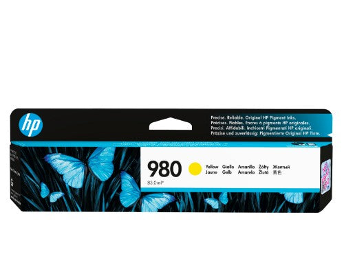 HP D8J09A/980 Ink cartridge yellow, 6.6K pages ISO/IEC 24711 83ml for HP OfficeJet X 555