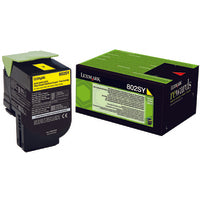 Lexmark 80C2SY0/802SY Toner-kit yellow return program, 2K pages ISO/IEC 19798 for Lexmark CX 310/410/510