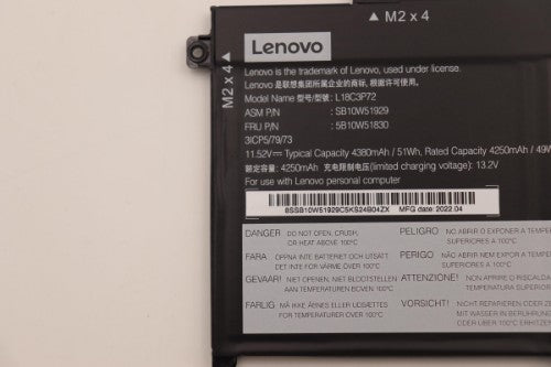 Lenovo 5B10W51830 laptop spare part Battery