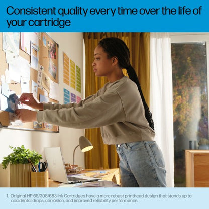 HP 7FP21UE/308 Printhead cartridge black, 160 pages ISO/IEC 24711 for HP Envy 6100