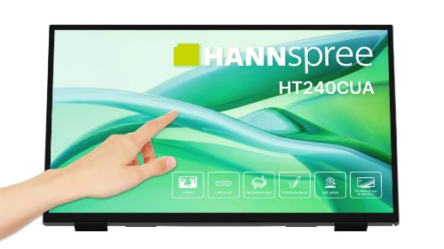 Hannspree HT240CUA computer monitor 60.5 cm (23.8") 1920 x 1080 pixels Full HD LED Touchscreen Black