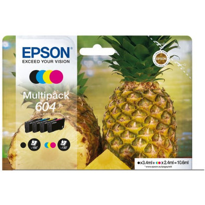 Epson C13T10G64020/604 Ink cartridge multi pack Bk,C,M,Y Blister 150pg + 3x130pg Pack=4 for Epson XP-2200