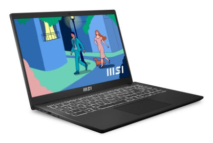 MSI Modern 15 B12M-026UK Intel® Core™ i7 i7-1255U Laptop 39.6 cm (15.6") Full HD 8 GB DDR4-SDRAM 256 GB SSD Wi-Fi 6 (802.11ax) Windows 11 Home Black