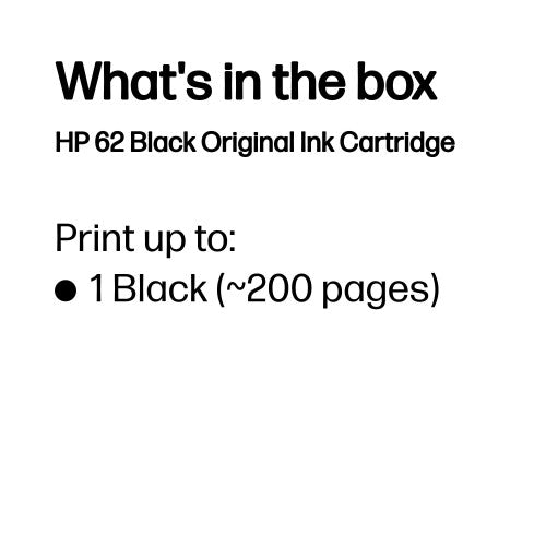 HP C2P04AE/62 Printhead cartridge black, 200 pages ISO/IEC 24711 for HP Envy 5640/OJ 250 mobile