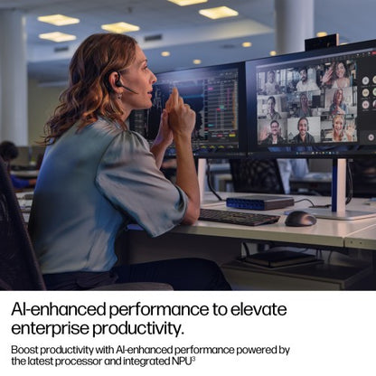 HP EliteDesk 8 Mini G1i AI Intel Core Ultra 7 265T 16 GB DDR5-SDRAM 512 GB SSD Windows 11 Pro Mini PC AI PC Black