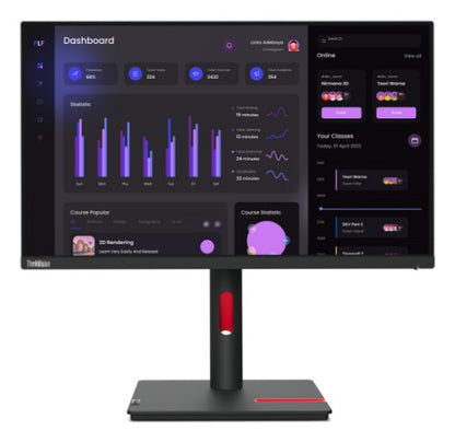 Lenovo ThinkVision T24i-30 computer monitor 60.5 cm (23.8") 1920 x 1080 pixels Full HD LED Black