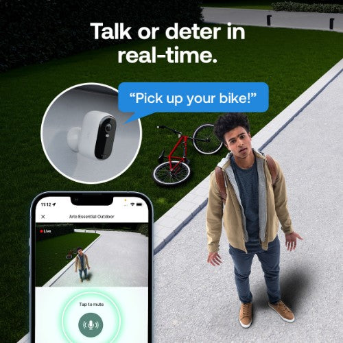 Arlo Essential 3 2K Security Camera, 3-cam with Solar Panel