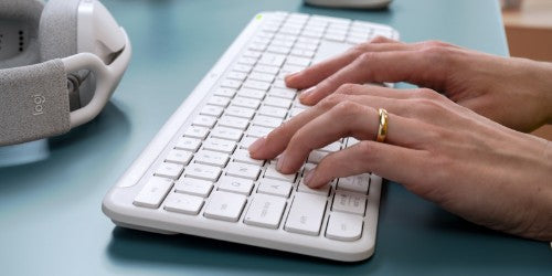 Logitech 920-012459 keyboard Office RF Wireless + Bluetooth QWERTY Nordic Graphite