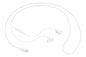 Samsung EO-IC100 Headset Wired In-ear Calls/Music USB Type-C White