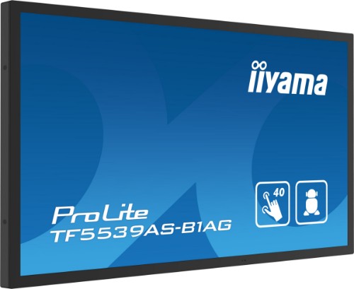 iiyama TF5539AS-B1AG computer monitor 138.7 cm (54.6") 3840 x 2160 pixels 4K Ultra HD LED Touchscreen Black