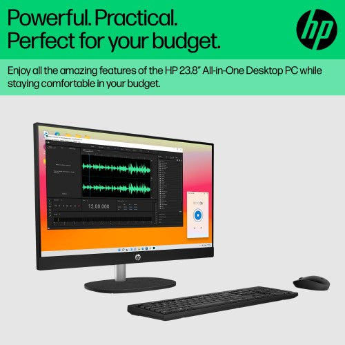 HP All-in-One 24-cr0046na Intel® Core™ i5 i5-1335U 60.5 cm (23.8") 1920 x 1080 pixels All-in-One PC 8 GB DDR4-SDRAM 1 TB SSD Windows 11 Home Wi-Fi 6 (802.11ax) White