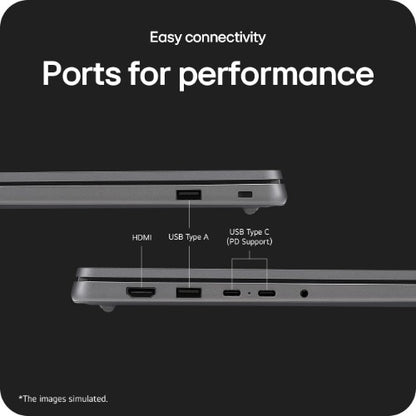 LG Gram Book 15.6" Copilot Laptop - Intel® Core™ i5 1334U, 512GB SSD, 16 GB RAM - Titan Silver