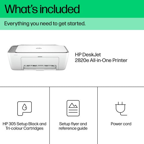HP DeskJet 2820e Wireless All-in-One Color Printer, Copier, Scanner