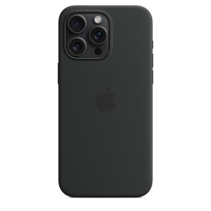 Apple iPhone 15 Pro Max Silicone Case with MagSafe - Black