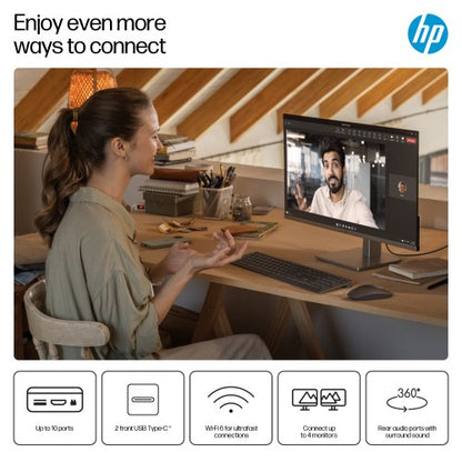 HP OmniDesk M02-0007na PC AMD Ryzen™ 7 8700F 16 GB DDR5-SDRAM 1 TB SSD Windows 11 Home Tower AI PC Grey