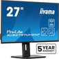 iiyama ProLite XUB2797UHSNP-B1 computer monitor 68.6 cm (27") 3840 x 2160 pixels 4K Ultra HD LED Black