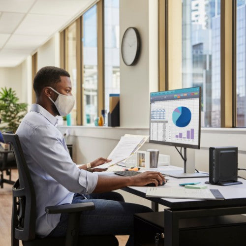 HP Pro Mini 400 G9 Intel® Core™ i7 i7-14700T 16 GB DDR5-SDRAM 512 GB SSD Windows 11 Pro Mini PC Black